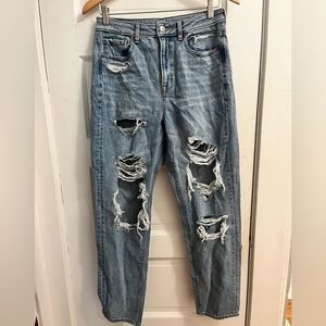 American eagle - wide leg destroyed size 6